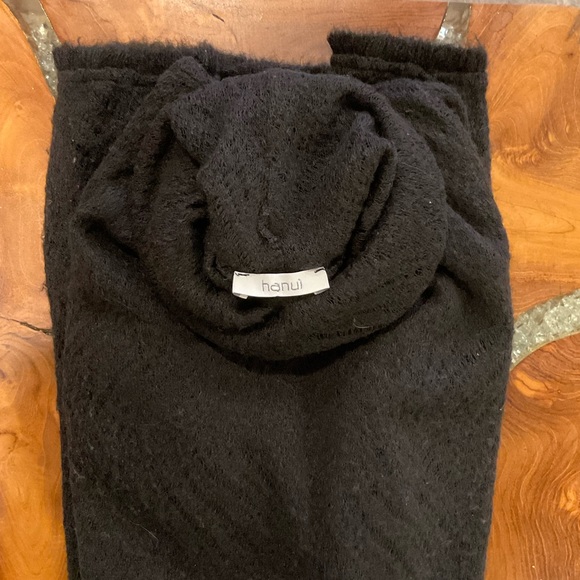 Made in Italy black wool and acrylic turtleneck dress. - Picture 4 of 6